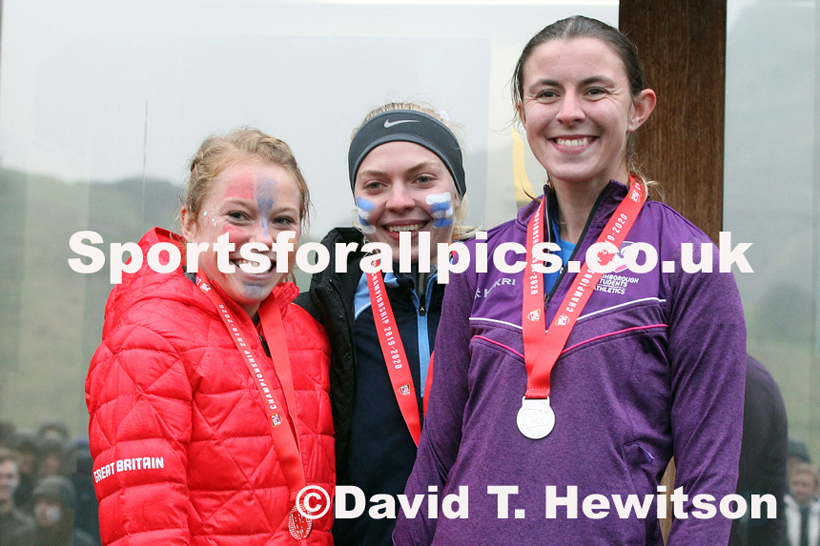 Womens long race  2020 BUCS Cross Country Champs., Edinburgh.  Photo: David T. Hewitson/Sports for All Pics